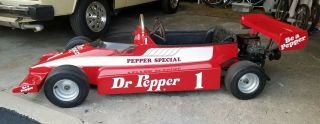 Vintage Rare Bird Engineering Dr.  Pepper/pepper Special Indy Style Go Kart - Look