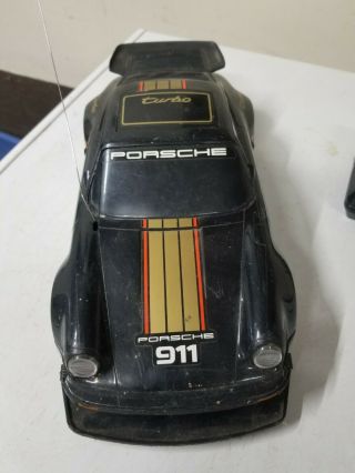 Vintage 1:16 Nikko Porsche 911 Turbo 1985 Rare Rc Remote Control Toy Car