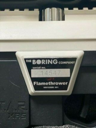 RARE The Boring Company Not A Flamethrower Elon Musk (Model 14547) Once 3