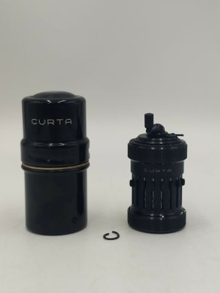 Curta Type 1 Vintage Mechanical Calculator Rare Sn: 15178 Excl.  W/ Case