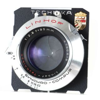 :linhof Technikon (rodenstock Heliogon) 95mm F2.  8 Lens In Sync - Compur [rare]
