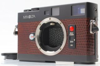 【rare Lizard Leather Custom Mint】 Minolta Cle 35mm Rangefinder Camera From Japan