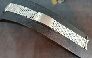 Rare Vintage 18 Mm Universal Gf Gay Freres Stainless Steel Strap Bracelet