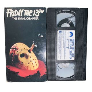 Friday The 13th - Part 4 The Final Chapter Vhs 1765 Very Rare Slasher Horror Oop
