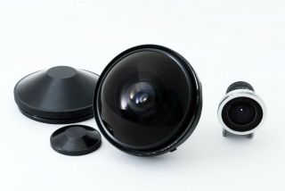 Rare Nikon Fish Eye Nikkor 8mm F/8 Lens W/finder [excellent,  ] From Japan