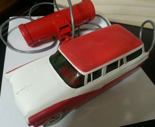 Rare Battery Operated Pmc 1956 Ford Country Sedan Remote Control Promo Car