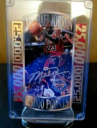 Michael Jordan 1996 Upper Deck 25000 Points Jumbo Die Cut Numbered Rare