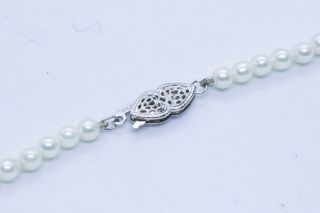 ART DECO ANTIQUE NECKLACE WITH 1.  50 CTW DIAMONDS AND PEARLS RARE 3