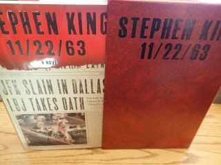 Stephen King 11/22/63 Signed " Stephen Edwin King " Very,  Very Rare First Edition