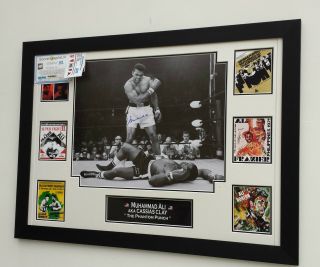 Rare Muhammad Ali Signed Photo Autographed Picture Display
