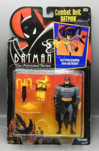Vintage 1992 Kenner Batman The Animated Series Combat Belt Batman Moc Toy