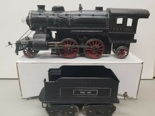 Ives Ga.  - 1 1129 Cast Iron (2 - 4 - 2) Locomotive Orig.  ; Circa 1919 Rare