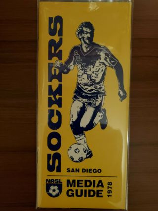 Vintage/rare North American Soccer League (nasl) Guide - San Diego Sockers 1978