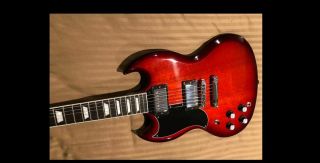 Left handed Gibson SG Standard Cherry Burst Rare 2