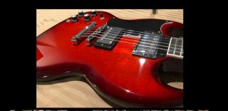 Left handed Gibson SG Standard Cherry Burst Rare 3