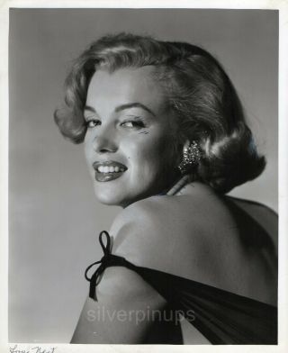 Orig 1951 Marilyn Monroe Rare Un - Retouched Proof.  Glamour Portrait “love Nest”