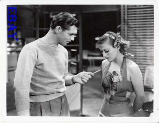 Clark Gable Talks Tough To Joan Crawford Dancing Lady Rare Photo