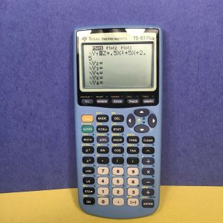 Texas Instruments Ti - 83 Plus Graphing Calculator Rare Light Blue