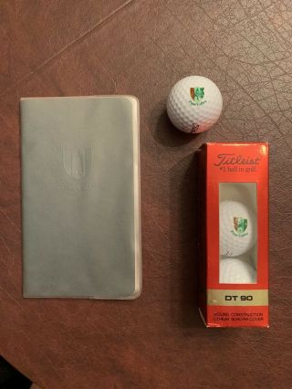 Pine Valley Golf Club Yardage Book And Balls,  Rare,  Vintage,  30 Years Old