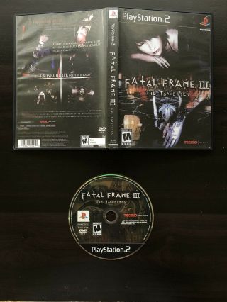 Fatal Frame Iii The Tormented - Ps2,  Playstation 2,  Rare,  Replacement Art Cover