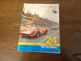 Rare Les Mans 24 Hr Race 1968 Programme