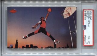 Michael Jordan Psa 8 1985 Nike Promo Rookie Rc Bulls Nm - Hof Rare 3294