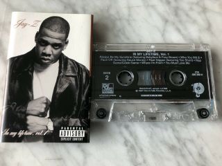 Jay - Z In My Lifetime Vol.  1 Cassette Tape 1997 Roc - A - Fella Lil 