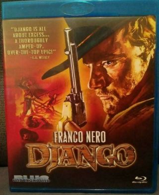 Django (1966) Blu - Ray Special Edition Blue Underground Franco Nero Rare Oop