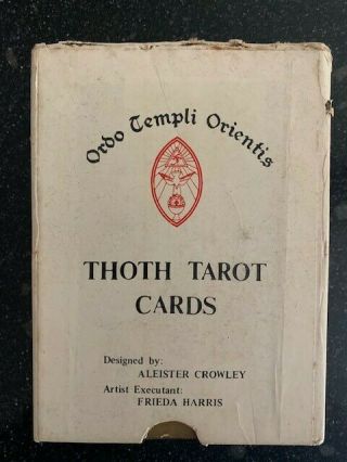 Vintage Rare Thoth Tarot Cards Aleister Crowley,  Samuel Weiser U.  S.  A.  Deck 1969