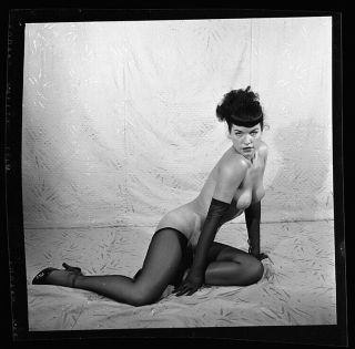 RARE UNPUBLISHED Bettie Page 1954 Camera Negative Bunny Yeager VIXEN 2
