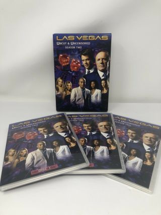 Las Vegas Second Season 2 Uncut & Uncensored (3 Dvd Set) Nbc Tv Rare Region 1