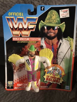 Wwf Wwe Hasbro Series 5 Macho Man Randy Savage / Savage Slam Vintage Retro Moc
