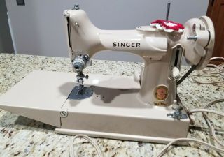 Rare 1961 Singer Featherweight 221j Made In Canada