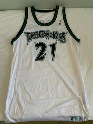 Very Rare Authentic 1997 Starter Timberwolves Kevin Garnett Game Issued Jersey