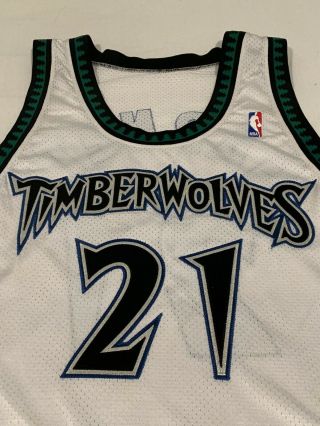 VERY RARE Authentic 1997 Starter Timberwolves Kevin Garnett Game Issued Jersey 2