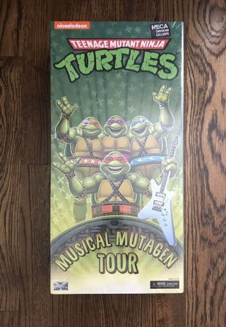 Sdcc 2020 Neca Tmnt Musical Mutagen Tour 4 Pack Ninja Turtles Comic Con