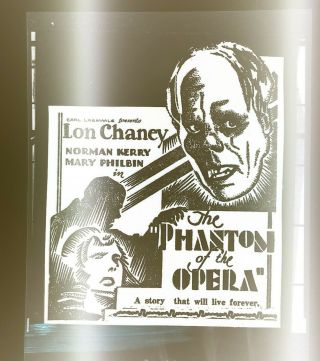 Phantom Of The Opera 4x5 Photo Negative Poster Horror Lon Chaney Movie Film Rare