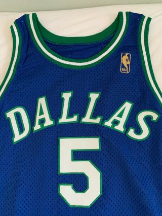 VERY RARE 100 Authentic Champion 1996 Jason Kidd Game Issued Jersey 46,  3 2