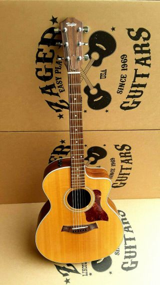 Taylor 214ce Deluxe Acoustic Electric Guitar,  " Easy Play " Made,  Rare 6270