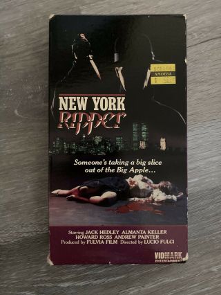 York Ripper Vhs Rare Slasher Film From Lucio Fulci
