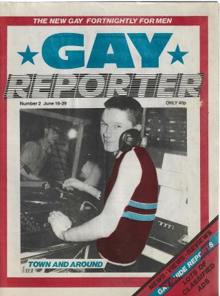 Gay Reporter 2 June1983,  Gay Interest,  Rare British Newspaper