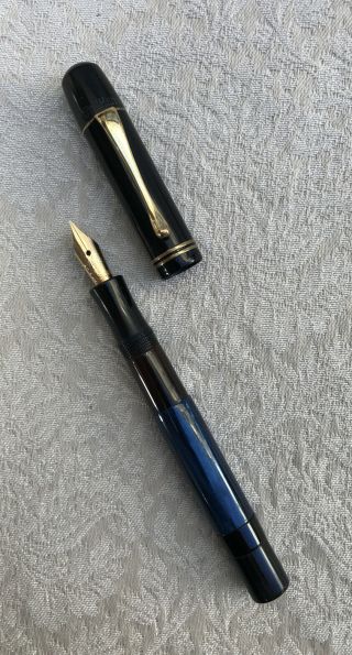 Rare 1930’s Pelikan 100 Fountain Pen,  Blue,  14 Karat Nib