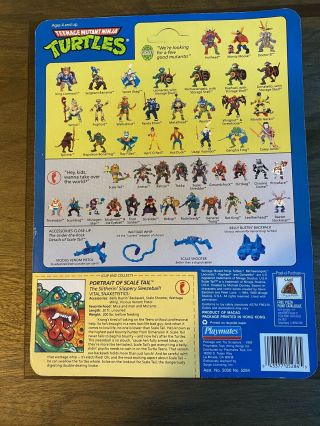 1992 Scale Tail MOC Carded TMNT Vintage Mutant Ninja Turtles Figure 2