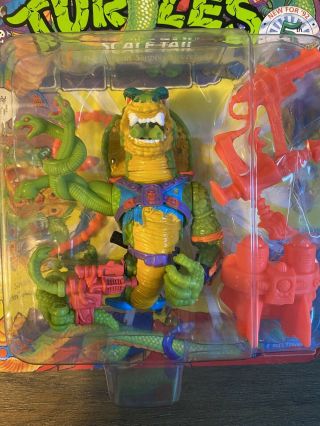 1992 Scale Tail MOC Carded TMNT Vintage Mutant Ninja Turtles Figure 3