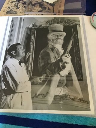 Vintage Disney Haunted Mansion Ghost Photo With Info 1969 So Rare Prop
