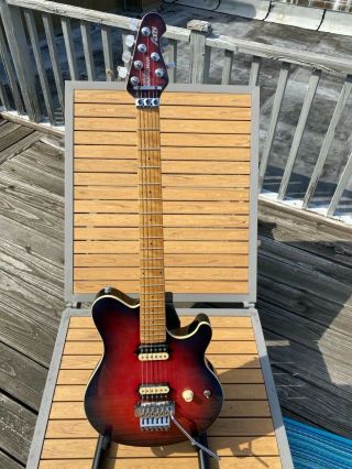 Music Man Axis - Rare Burnt Apple Sparkle From 2002 - Rarely Played - No Stand