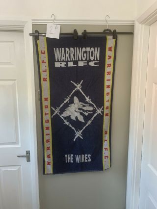 Vintage Rare Warrington Wolves The Wires Towel Early 90’s 2