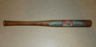 Vtg John H Wagner Louisville Slugger Mini Bat 12 " Rare