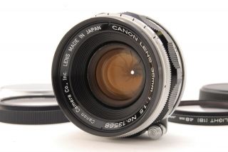 ✈fedex✈ ◉rare Near Mint◉ Canon 35mm F1.  5 Mf Rangefindr L39 Leica Mount Filter