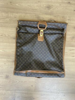 Vintage Louis Vuitton Monogram Suit Hanger Garment Bag Rare